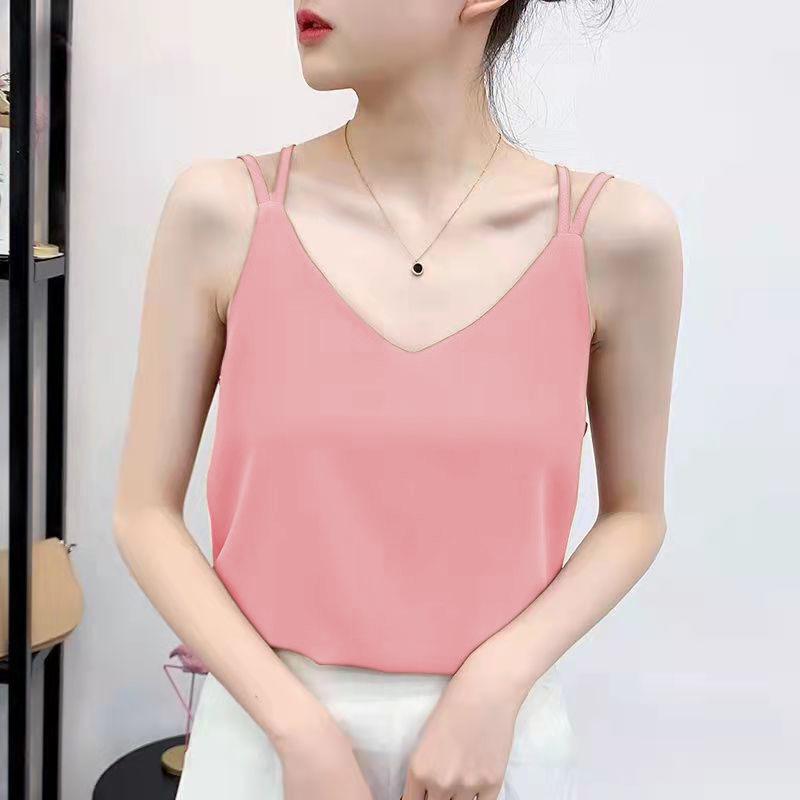 Women's Slim V-Neck Sleeveless Suit Vest - Plus Size Spring/Autumn Outerwear Camisole