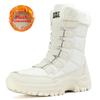 Winter High Top Women's Boots Warm Plush Snow Boots Outdoor Waterproof Women Hiking Boots Anti-Slip Ankle Boots Work Boots