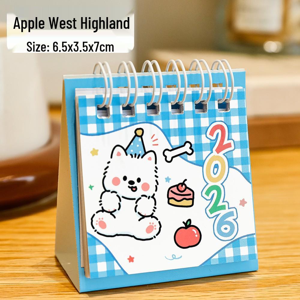 2026 Inspirational Words Mini Desk Planner Calendar - Creative Portable Desktop Ornament