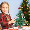 LIHAO Christmas Advent Calendar, 24 Days Tabletop Christmas Tree Countdown Calendar with 24PCS Ornaments for Boys Girls Kids Party Favors, Classroom