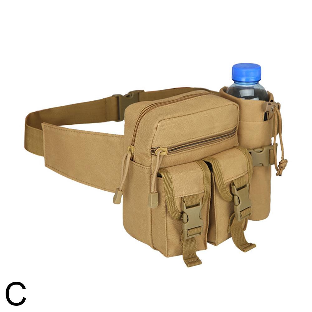 Tactical Waist Bag for Men Waterproof Nylon Chest Bag Hiking Waist Pack with Adjustable Shoulder Strap for Outdoor Camping Sport