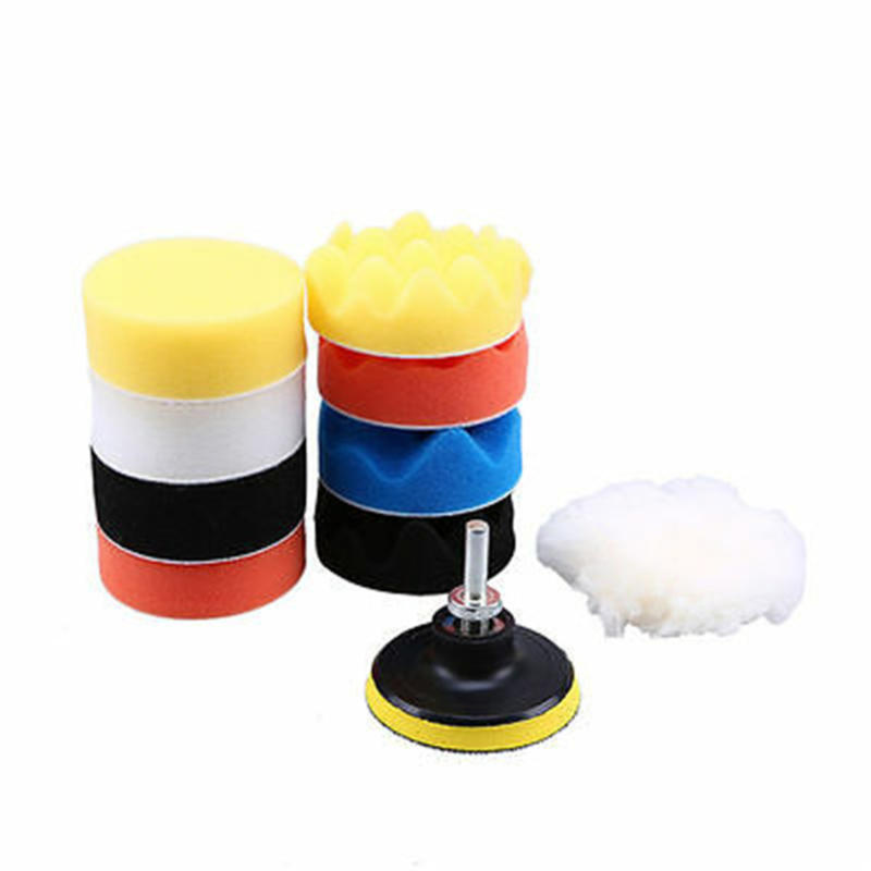 Waffle Buffer Compound Waxing Polishing Grinding Disc Pads Wheels  Stone Wet/Dry Car Polisher