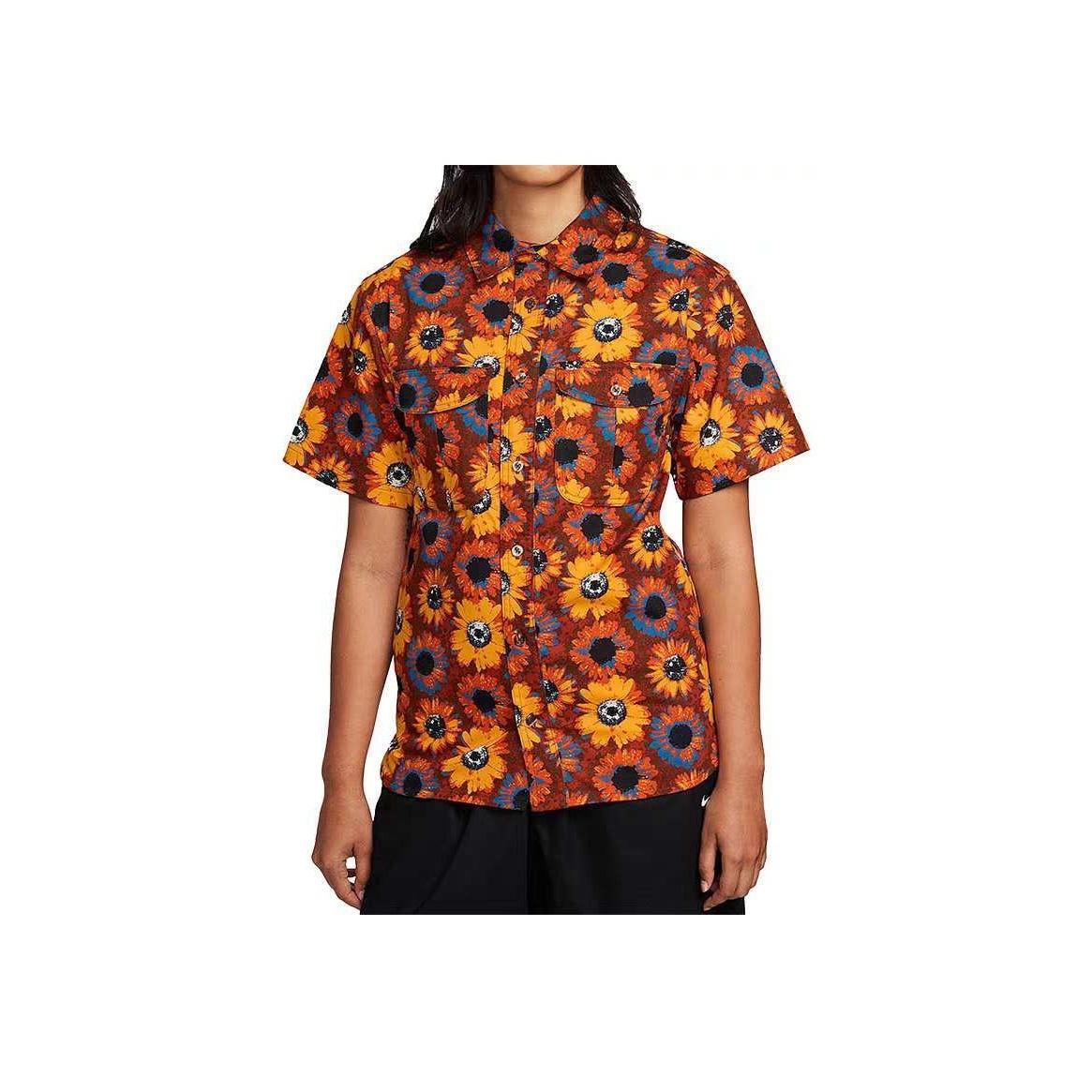 

Nike Рубашка SB Tanglin Woven Skate на пуговицах, женские рубашки Light-Bone University-Gold White FD7850-072 XL