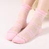 Women's Summer Thin Fashion Cool Transparent Hollow Out Flower Crystal Stockings