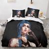 Anime Good Game Jinx Bedding Set Single Twin Full Queen King Size Bed Set Adult Kid Bedroom Duvet Cover Sets Ropa De Cama Kawaii