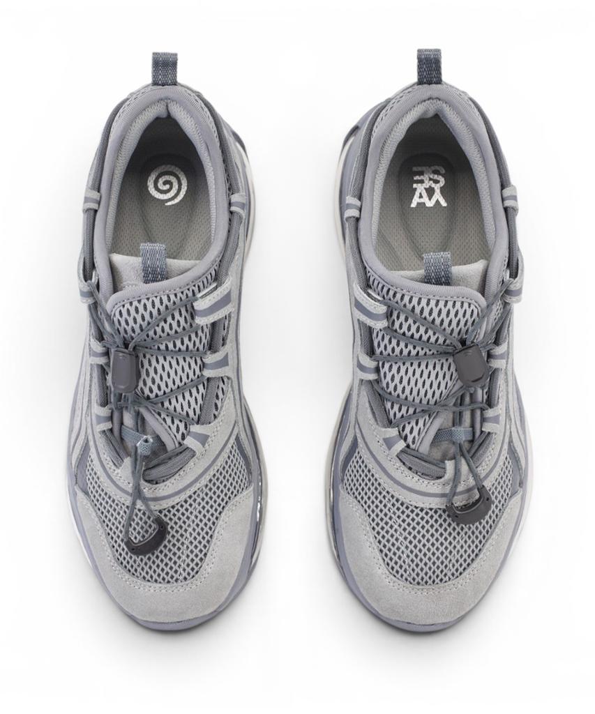 Yase Songi Songi X Yase Offset Quick Racer Air Sole Sneakers Grey