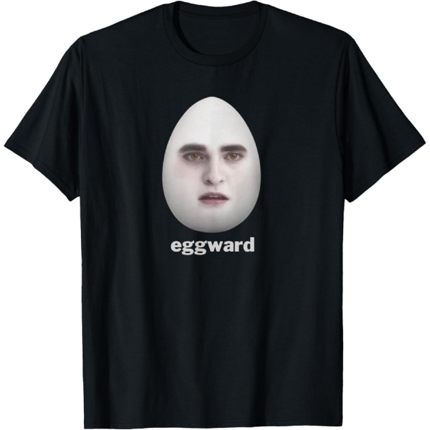 HYETYDV eggward Funny Meme T-Shirt S