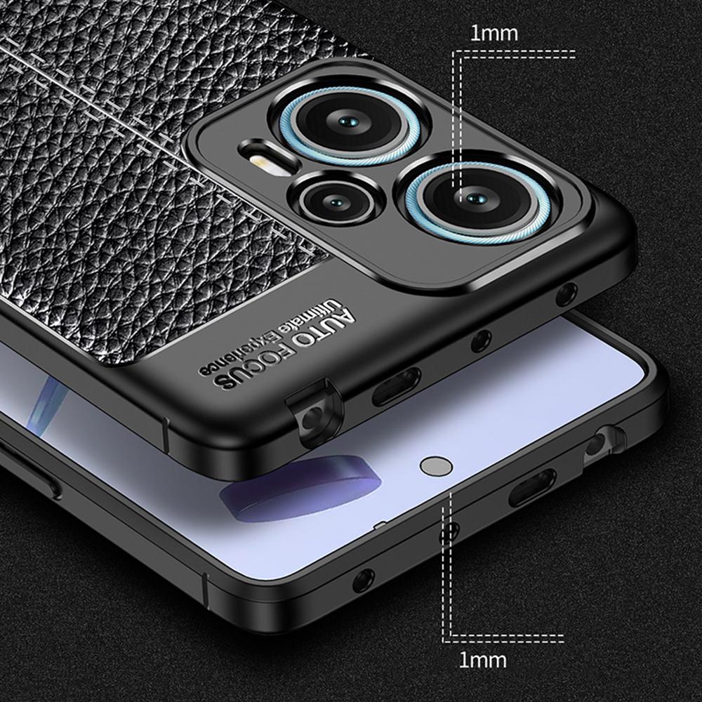 Pro Xiaomi Redmi Note 12 Turbo/Poco F5 5G Flexibilní TPU Kryt na telefon Textura liči Ochranné pouzdro na telefon
