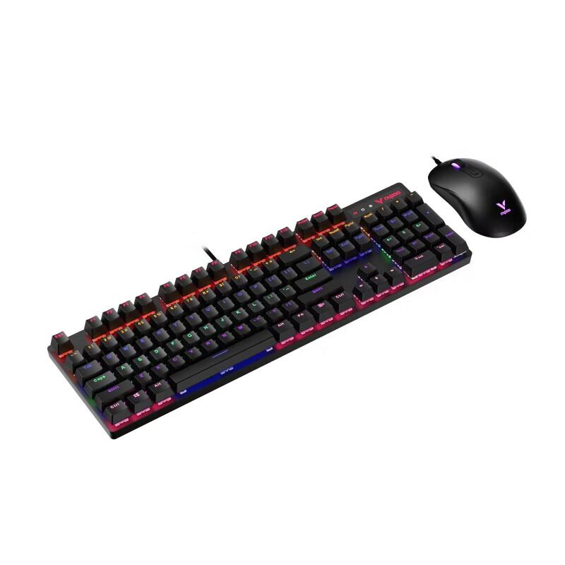 Rapoo V150S Upgraded Wired Backlit Mechanical Keyboard and Mouse Combo