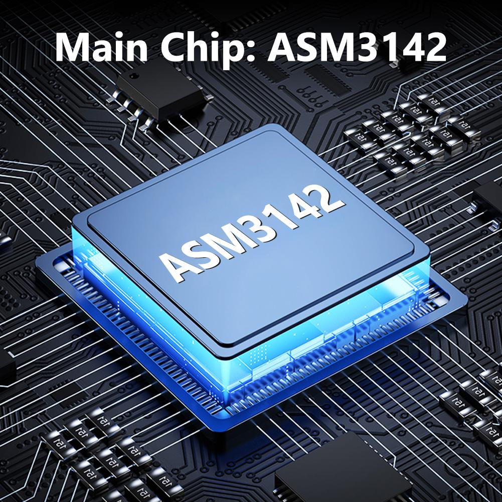 NVME NGFF M-Key To Dual Type-E USB 3.1 Front Panel Expansion Card 10Gb Front Expansion Cards Adapter USB-C Hub Riser for PC