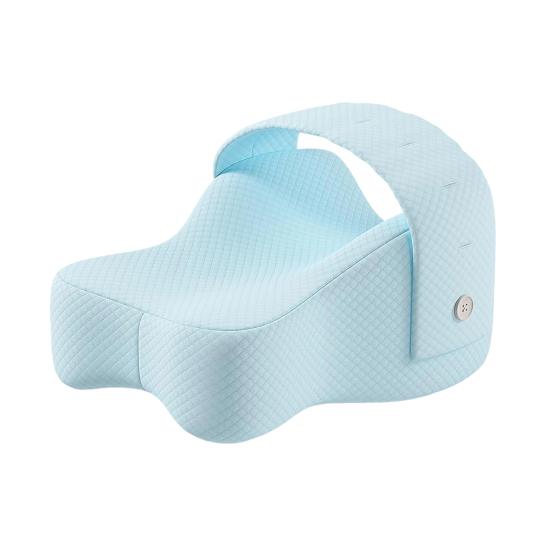 Memory Foam Knee Pillow Large Leg Pillow with Adjustable Strap Aligns Spine Sciatica Relief Back Knees Joints Support