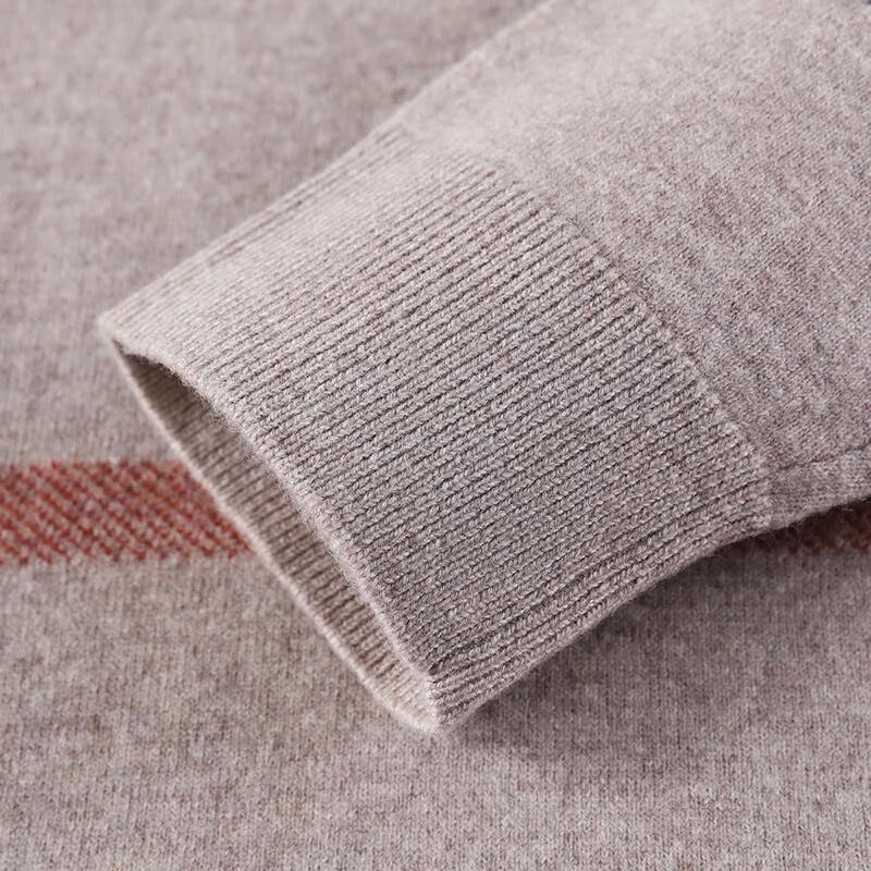 Men's 100% Lambswool Round Neck Pullover Sweater