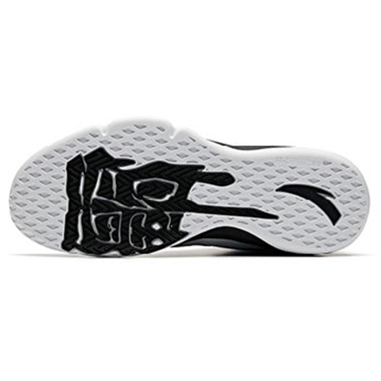 Anta Bastard Cushioning Slip Resistant Abrasion Resistant Mid top Vintage Basketball Shoes Men's White Black 91931109-2