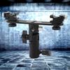 Black Double Hot Shoe Flash Umbrella Holder Light Stand Bracket For Photo Video Photography