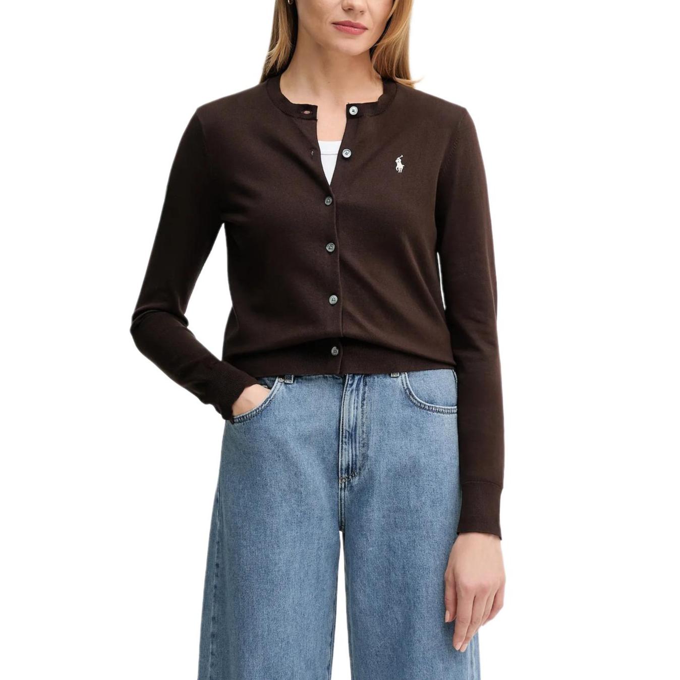 

Свитер женский Polo Ralph Lauren однотонный с вышитым логотипом 211971873-005 M