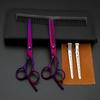 Multi-Color Hairdressing Scissor Set: Flat & Tooth Scissors for Salon Use