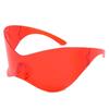 Oversized Cyberpunk Retro One Piece Sunglasses with Future Tech for Women Men Y2K Fashion Super Sunglasses Punk Mask UV400