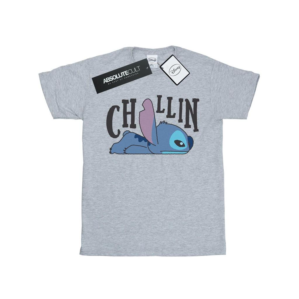 Disney Womens/Ladies Lilo And Stitch Chillin Cotton Boyfriend T-Shirt