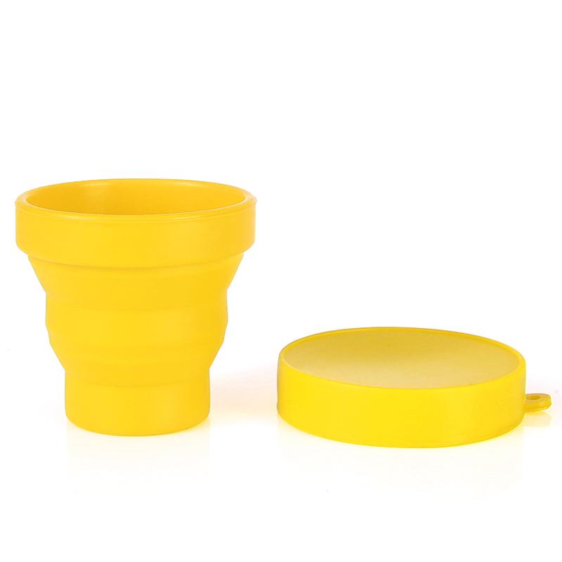 FAIS DU Folding Cup 200ml BPA FREE Food Grade Silicone Water Cup Easy To Carry Silicone Retractable Environmental Friendly Drinkw Practical Use