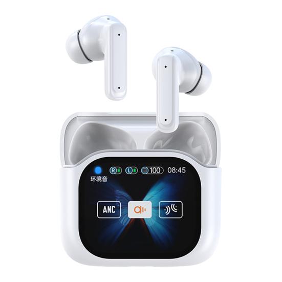 1 Pair Wireless Earphone with Smart Touch Screen Case Noise Canceling HiFi Sound Bluetooth-compatible 5.4