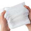 Strix Design Large, Thick, Disposable Hand Towels, Made In Japan, Round, 60 Individually Wrapped, Embossed Surface, Comfortable To Use, Non-Woven Rayo