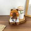 Captivating Plush Capybara Keychain Doll With Short Fur Perfect For Kids Adults And