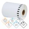 BETCKEY Compatible Long Paper Tape Thermal Paper for Brother Brother x Compatible For thermal label printers rolls 2 (Large) DK-2243 (102mm 30.48m)