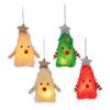 Christmas Tree-shaped Doll with Lights Star Decor Christmas Element Tabletop Decor Home Decoration Figurine