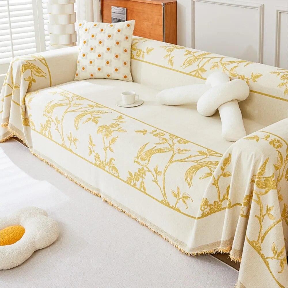 Luxury Sofa Cover Chenille Sofa Towel Blanket Couch Cover Universal Anti-cat Scratch Sofa Cover for Living Room 1/2/3/4 Seater
