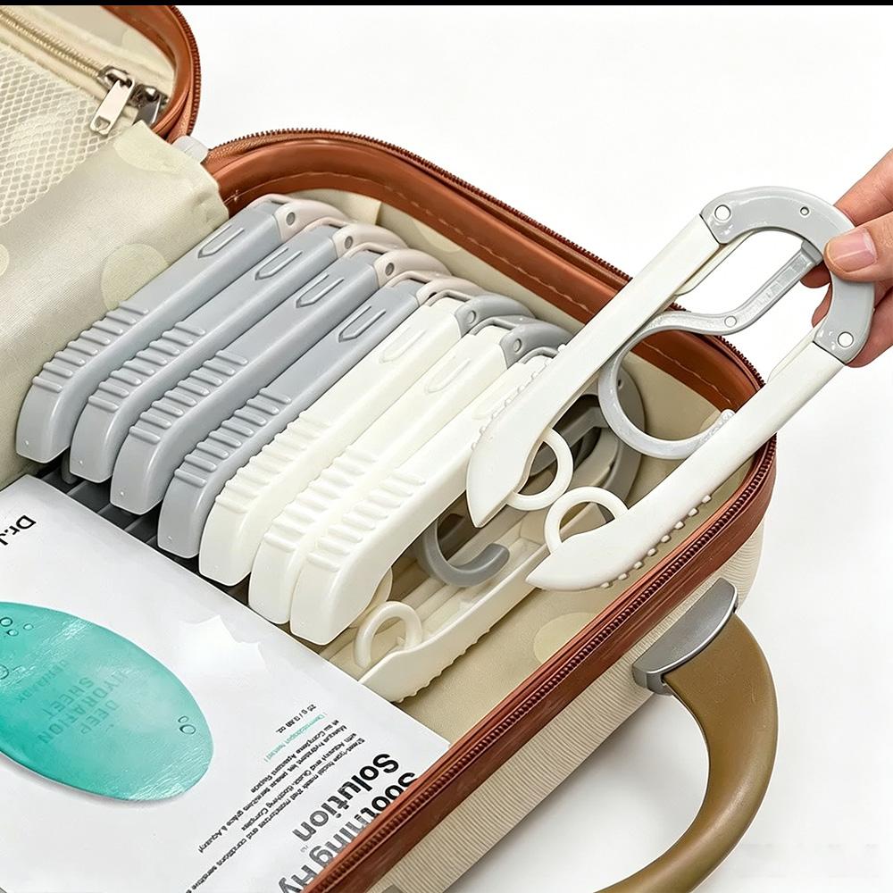 Portable Foldable Travel Clothes Hanger Multifunctional Folding Clothes Rack For Business Trip Home