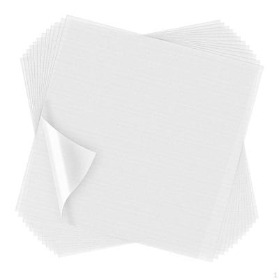 100 Pieces Embroidery Stabilizer, Precut Clear Water Soluble Stabilizer for Hand