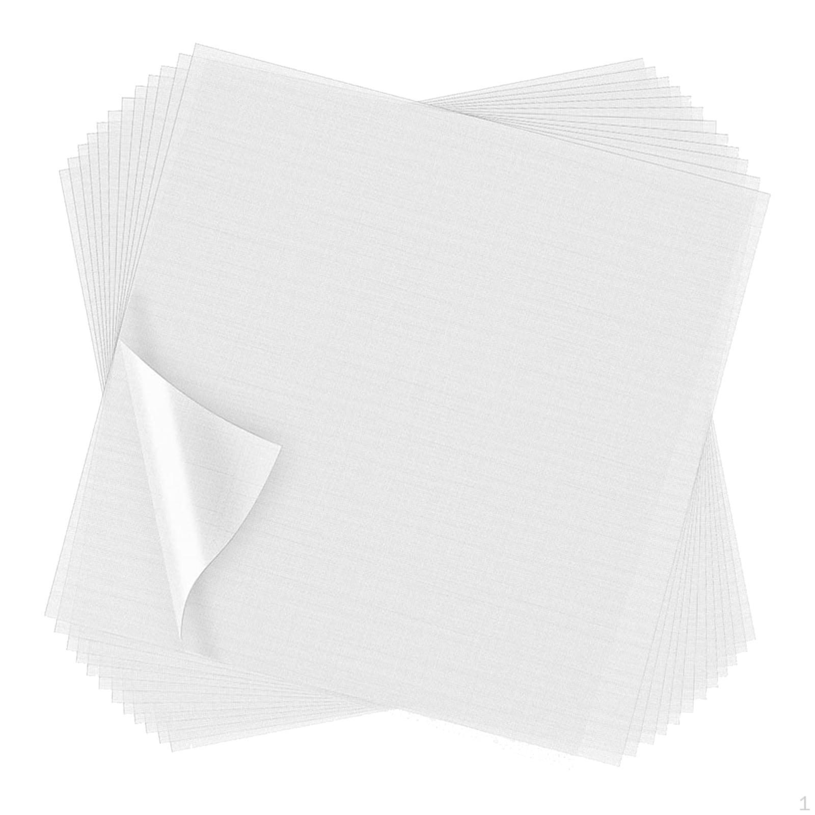 

100 Pieces Embroidery Stabilizer, Precut Clear Water Soluble Stabilizer for Hand 10 x 10 Inch