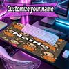 Custom Name Personalized Labubu Pattern Mousepad, Laptop PC Desk Mat, Decorative Desk Mat for Home Keyboard Pad Gift