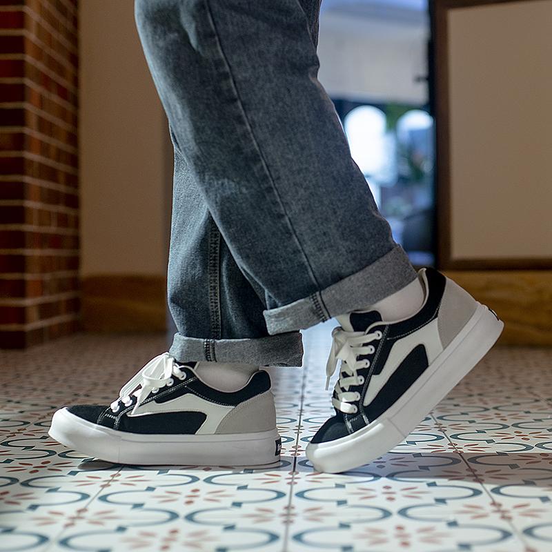 Fashion Genuine Leather Men Casual Walking Shoes All-match Male Comfortable Skate Shoe Brand Handmade Mens Sneakers Lace-Up Flats Men