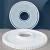 A20F-Silicone Molds Tray With Strips Design, Concrete Round Plate Silicone Casting Mould Tray, Decorative Tray Molds