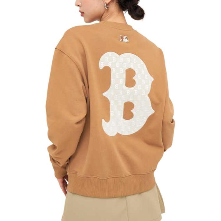 MLB Basic Boston Red Sox Sweatshirt Unisex Camel 3AMTM1044-43CAS