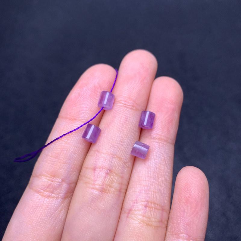 Natural Amethyst Cylindrical Tube Beads for DIY Jewelry - Bracelets, Earrings, Necklaces
