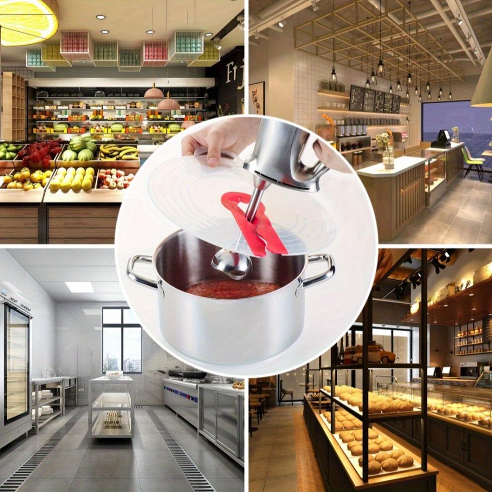 1pc Mixing Bowl Cover with Beater Hole - Plastic, Rust-Resistant, Oven-Safe Kitchen Accessory for Preventing Cream Mixing