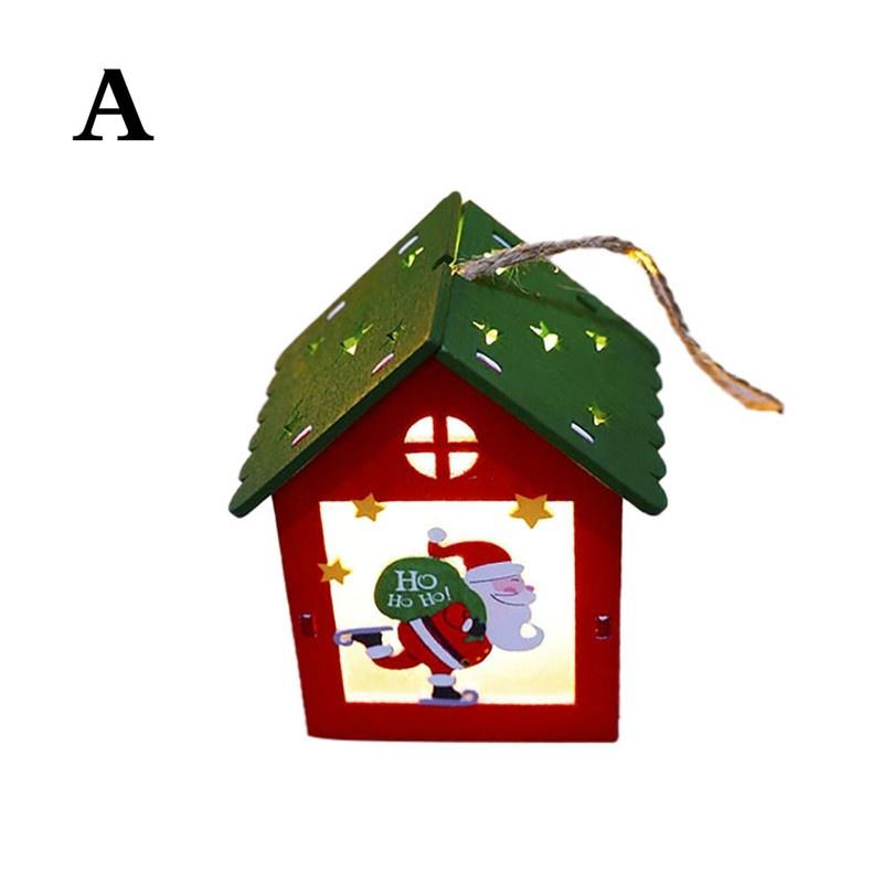 Christmas Ornaments LED Light Chalet Hotel Bar Dekorace vánočního stromu