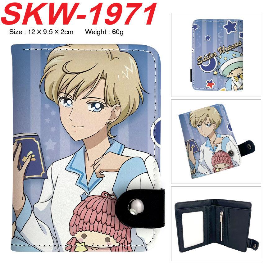 Sailor Moon Anime Print Vertikale Druckknopf-Geldbörse Luna Bunte Kartenhaltertasche Mini-Münzbörse 1 Stück