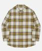 607Kodeu Oversized Double Pocket Check Shacket (Yellow)