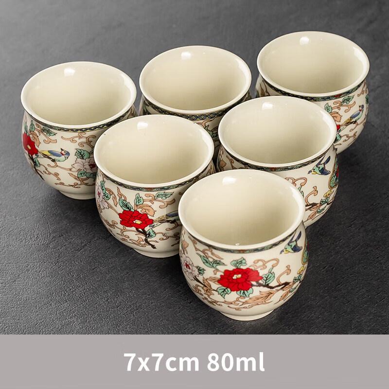 ZISIZ Large Ceramic Teapot with Glass Infuser