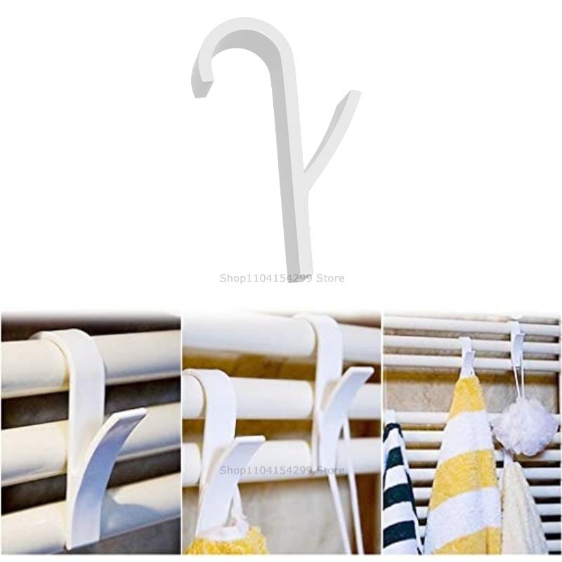 Hanger Clips Storage Bathroom Shower Towel Holder Hanger Heated Radiator Hooks Clips Storage Racks Clothes Scarf Hanger Hooks