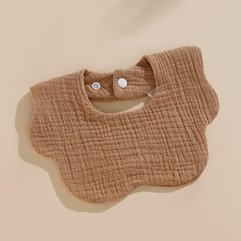 Six-Layer Cotton Petal Bib for Newborns, Boys & Girls - Thin, Soft & Absorbent