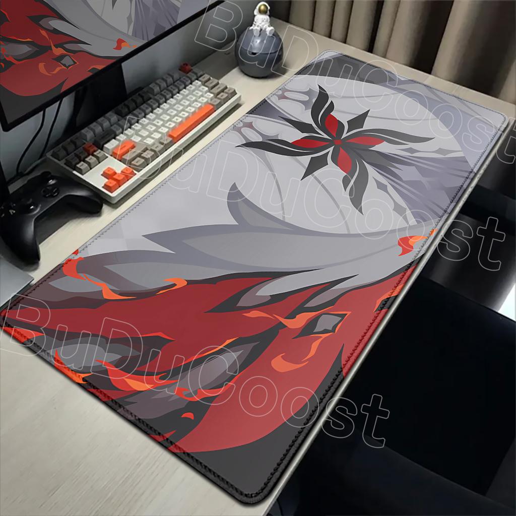 New Cool Wallpaper Genshin Impact Arlecchino Mousepad PC Laptop Gaming Accessories Mousepad Desk Mat Computer Gamer Keyboard Rug