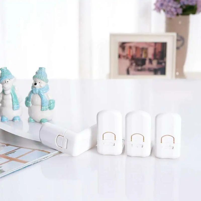 5Pcs White Locks Right Angle Safety Drawer Child Safety Cabinet Locks