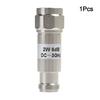 For Electronic Testing 2W 50 Ohm Attenuator Male To Female Attenuator Color Silver Standing Wave Ratio 1.20 Copper Plated