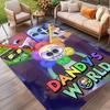Dandy's Wereld Print Vloerkleed, Wasbaar Vloerkleed, Voor Entree Slaapzaal Wasruimte Kantoor Studeerkamer, Woondecoratie Verjaardag Kerstcadeau