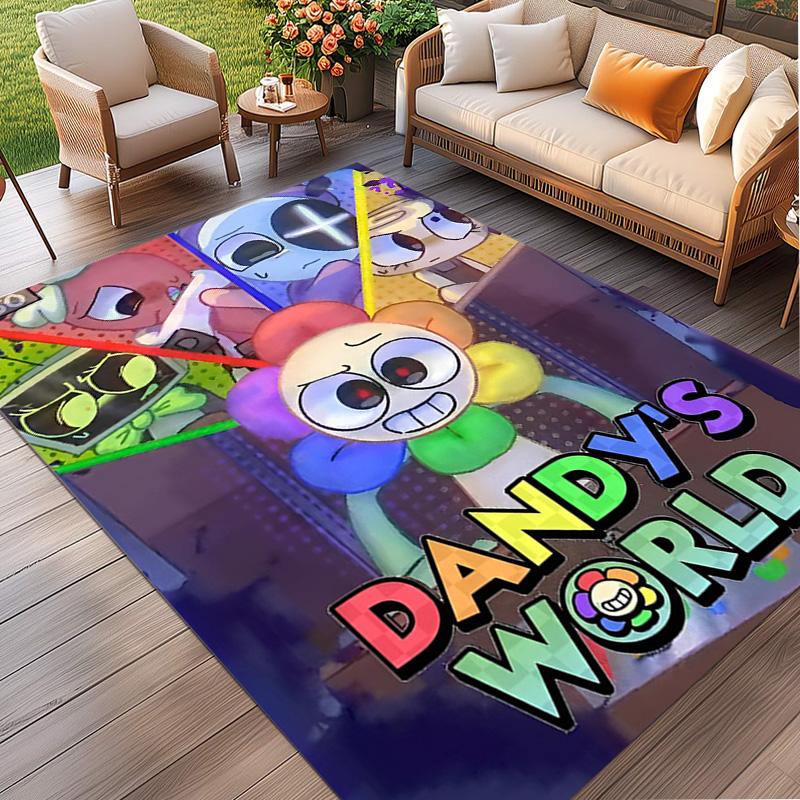 Dandy's Wereld Print Vloerkleed, Wasbaar Vloerkleed, Voor Entree Slaapzaal Wasruimte Kantoor Studeerkamer, Woondecoratie Verjaardag Kerstcadeau
