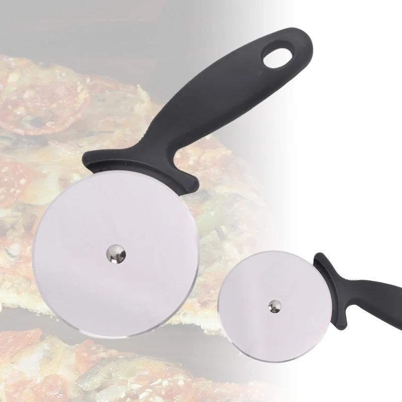 Pizza Cutters Kitchen Accessories Stainless Steel Pastry Roller Cutter Pizza Knife Cookie Cake Roller Wheel Scissor Cutting Tool